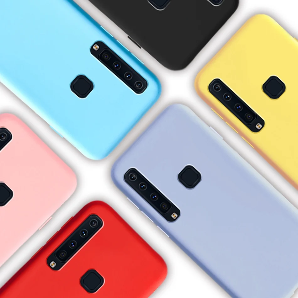 Мягкий силиконовый чехол для Samsung A9 2018 матовый из ТПУ чехол-накладка Galaxy A920F