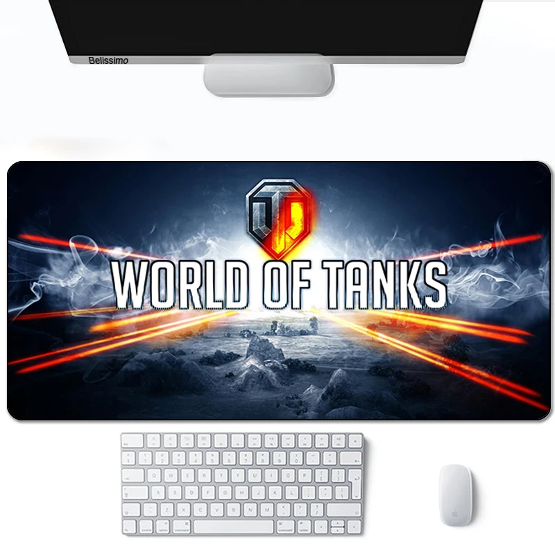 

Anime World Of Tanks Mouse Pad Big Extended Computer Mat Game Mousepad Gamer Office Keyboard Pad Mause Pad Non-slip Waterproof