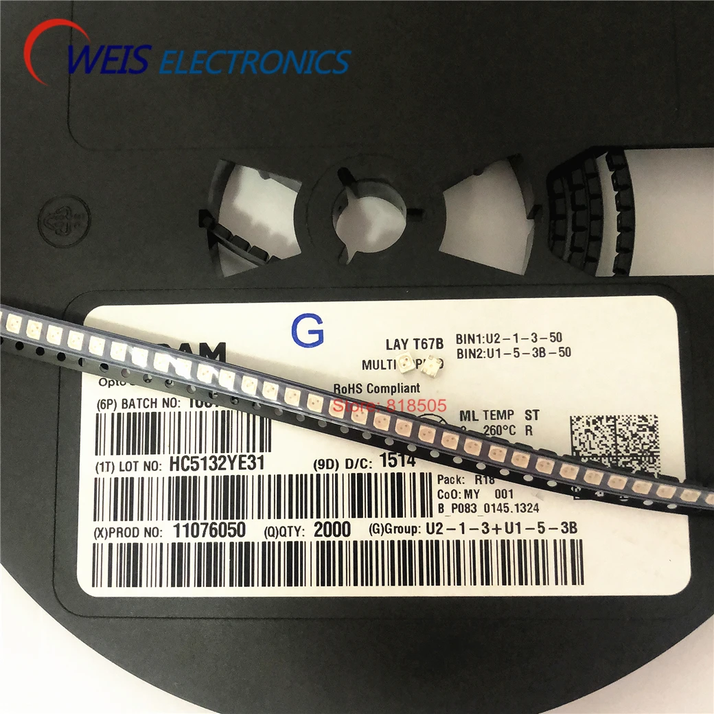 20 шт. 3528 Двухцветные светодиодные лампы янтарного красного и желтого