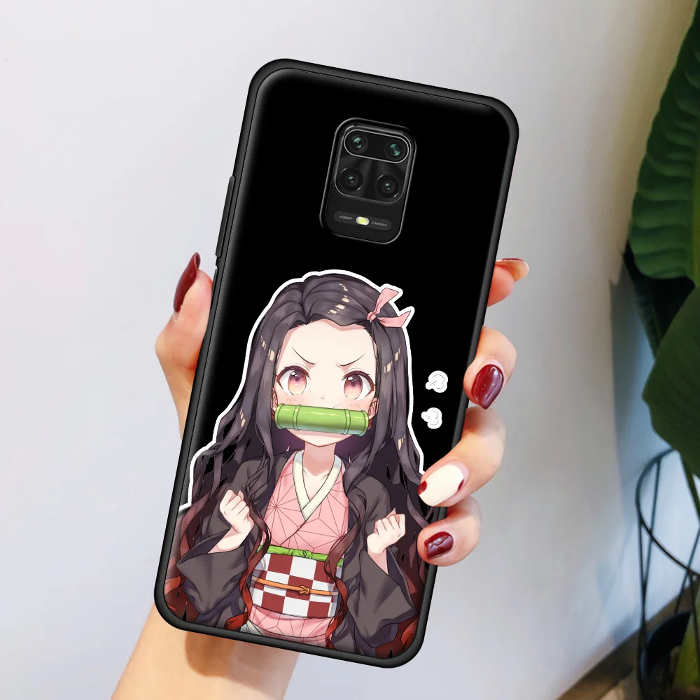 

Demon Slayer Kimetsu No Yaiba Silicone Phone Case For Xiaomi Redmi Note 10 8 K40 Pro Max 9S 9A 9C 9T 9 8A 7 7A 6A Cover Funda
