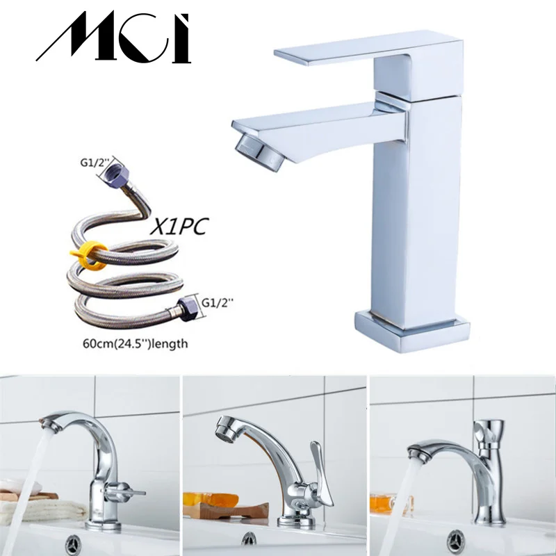 

G1/2in Bathroom Sink Faucet Zinc alloy Washbasin Faucets Single Cold Water Tap for Kitchen Bathroom basin water taps Torneira
