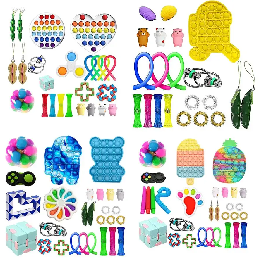 

20/26Pcs Fidget Toy Set Cheap Sensory Fidget Toys Pack for Kids or Adults Decompression Toy fidjets toys pack антистресс Hot