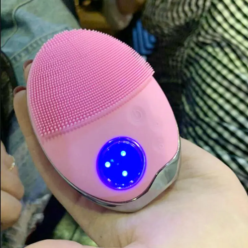 Электрическая силиконовая ABS Очищающая щетка для лица затягивающая грубая