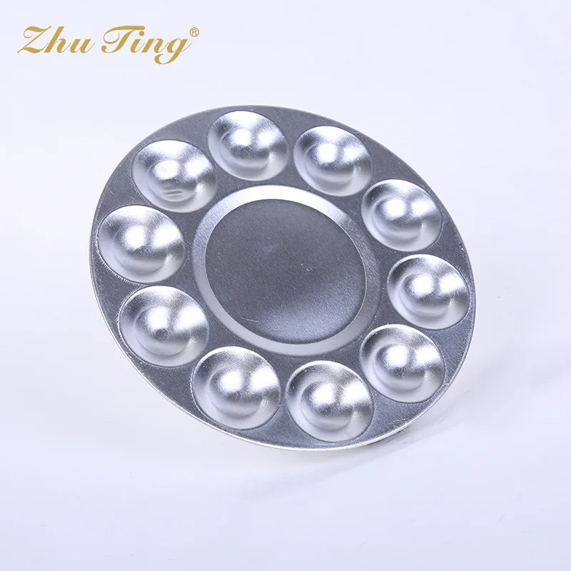 Круглая краска металлическая палитра водный цвет пропиленовый пигмент для