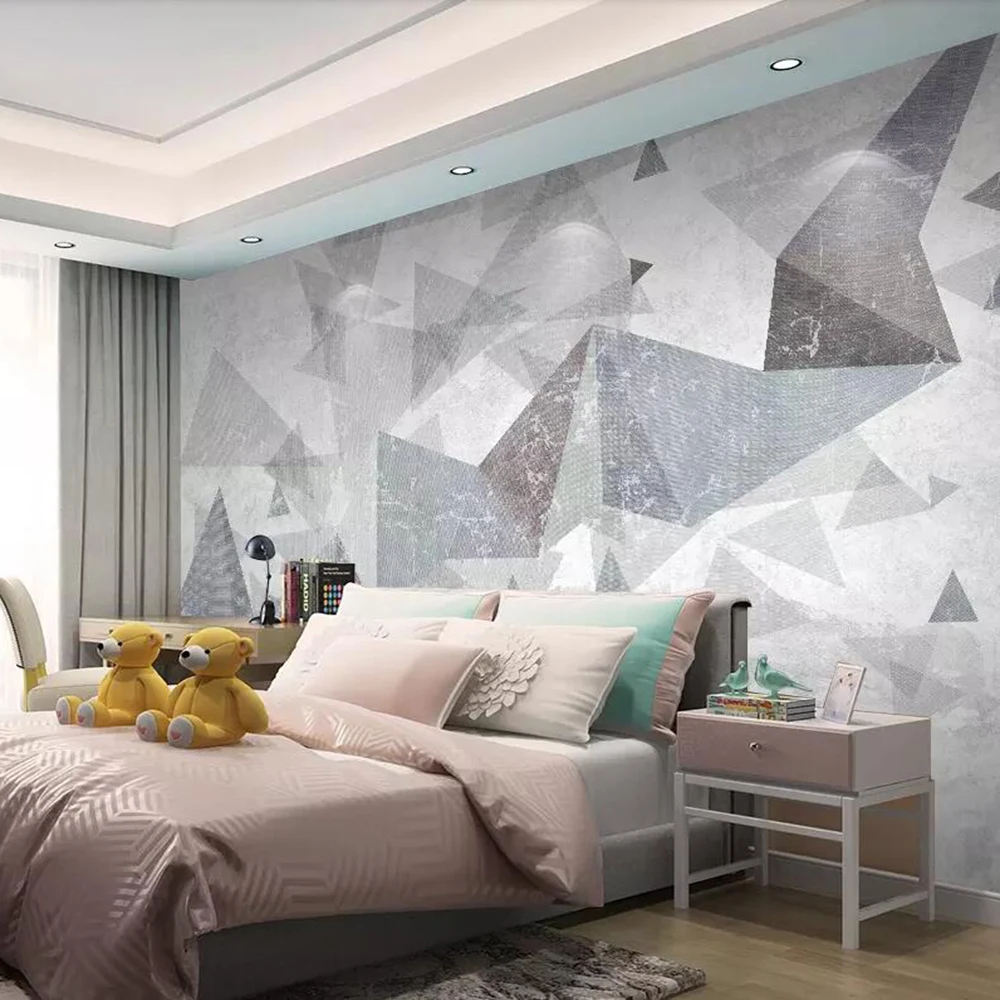 3D-обои Milofi на заказ настенные современные абстрактные трехмерные геометрические