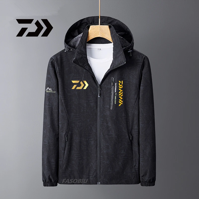 

Daiwa 2021 New Winter Camouflage Fishing Clothes Windproof Fishing Clothing Hooded Outdoor Hiking Keep Warm Fishing Jacket Man