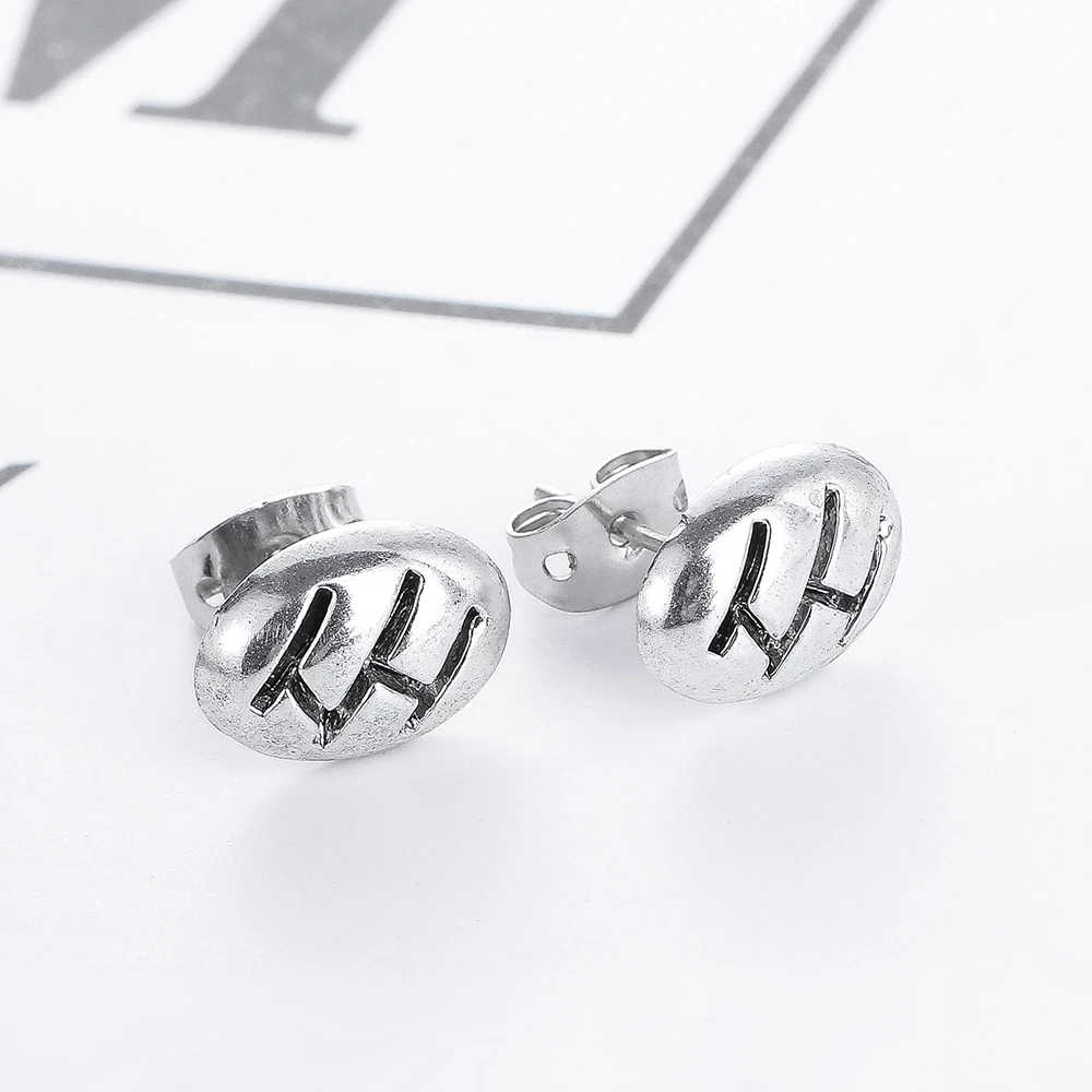 Серьги с круглыми шинами для мужчин и женщин панк готика Будда стандартные