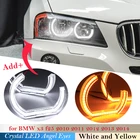 С украшением в виде кристаллов светодиодный Ангельские глазки DTM Стиль гало кольца светильник наборы для BMW X3 F25 2010 2011 2012 2013 2014 галогенные лампы головного светильник сигнала поворота