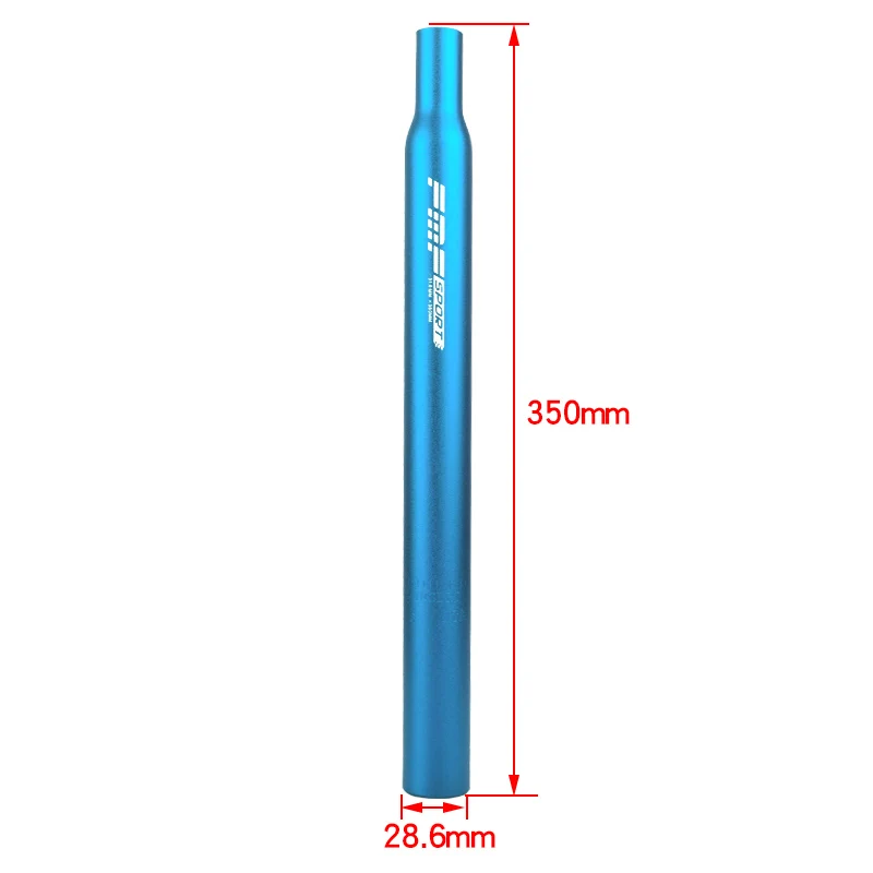 28.6X350 BLUE Диаметр 25,4/27,2/28,6 горного велосипеда алюминиевое литое Сиденье труба 350 мм/550 мм удлиненное сиденье велосипеда - Цвет: 28.6X350 BLUE