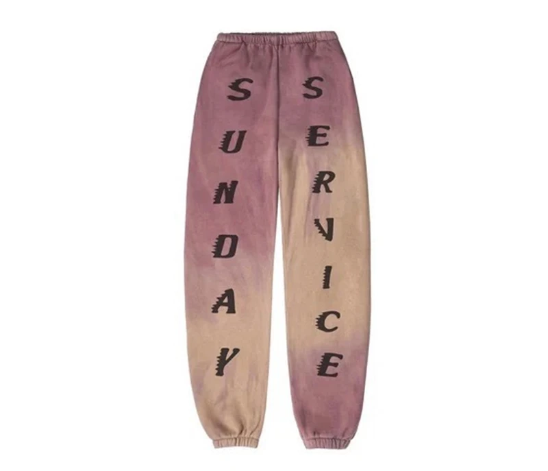 

Tie Dye Kanye West Sunday Service Sweatpants Men Women CPFM Pants Thick Material Cactus Plant Flea Market Pants Kanye West