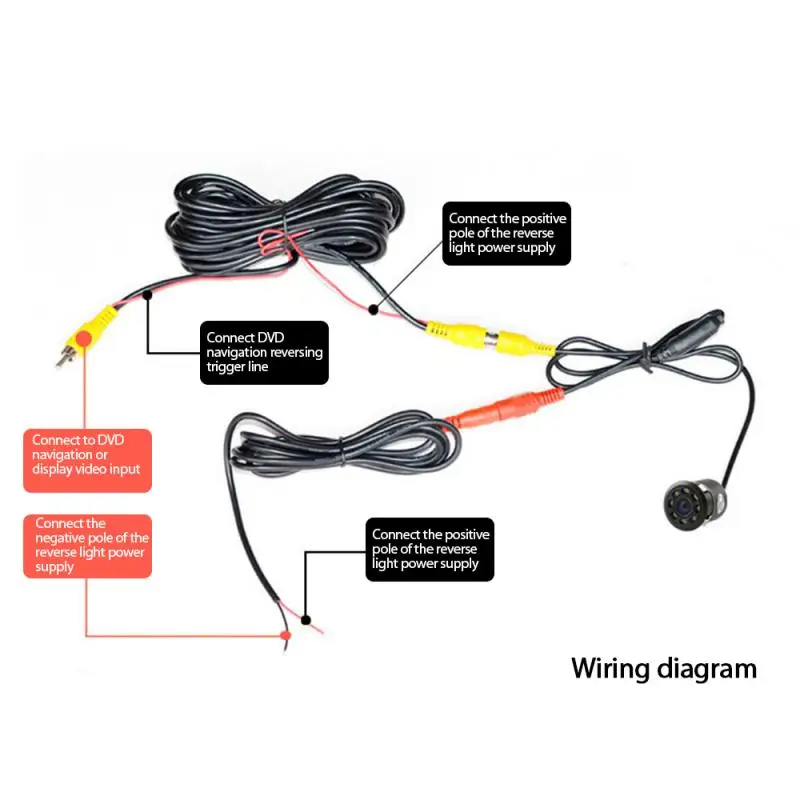 

8 LED Car Rear View Reverse Parking Camera Night Cam Waterproof