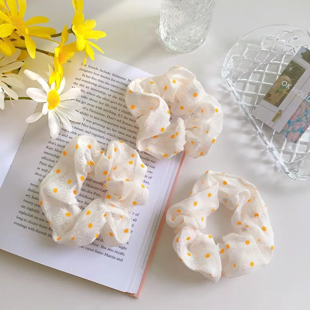 Женская кружевная резинка для волос Корейская и японская винтажная эластичная с