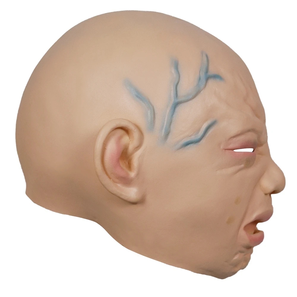 WAYLIKE горячая Распродажа на Хэллоуин ухаживает за малышом Маска латекс плач