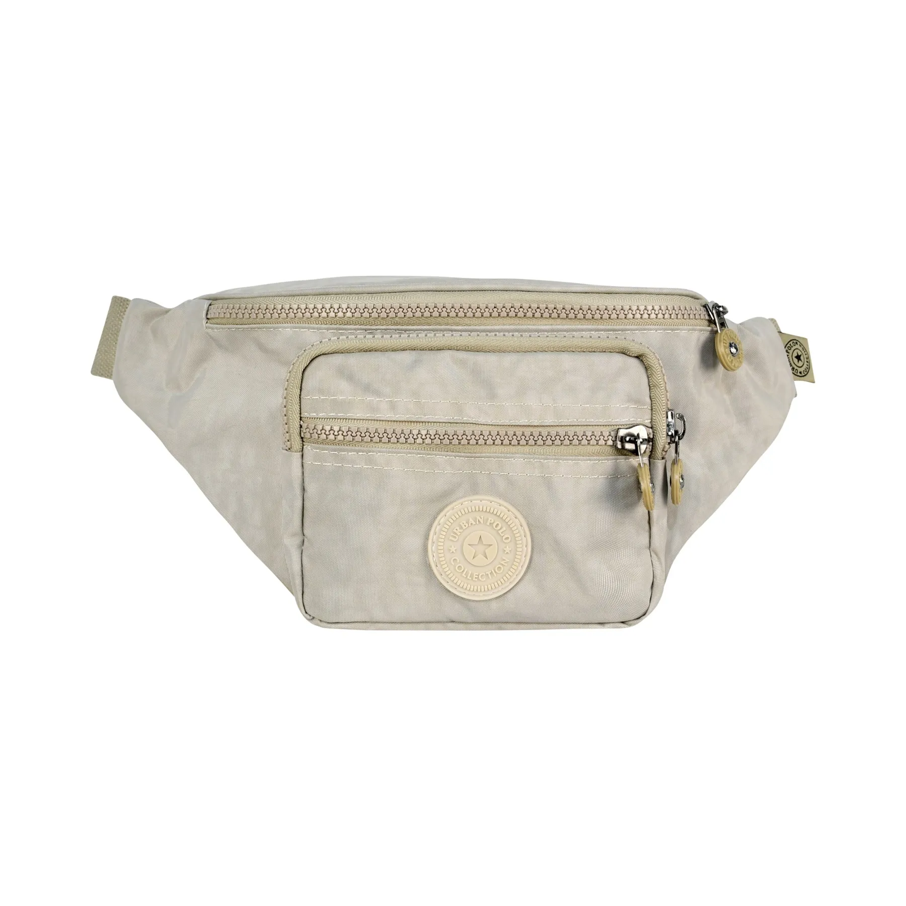 

Бежевая Женская водонепроницаемая тканевая поясная сумка krink⊙ UPT3030