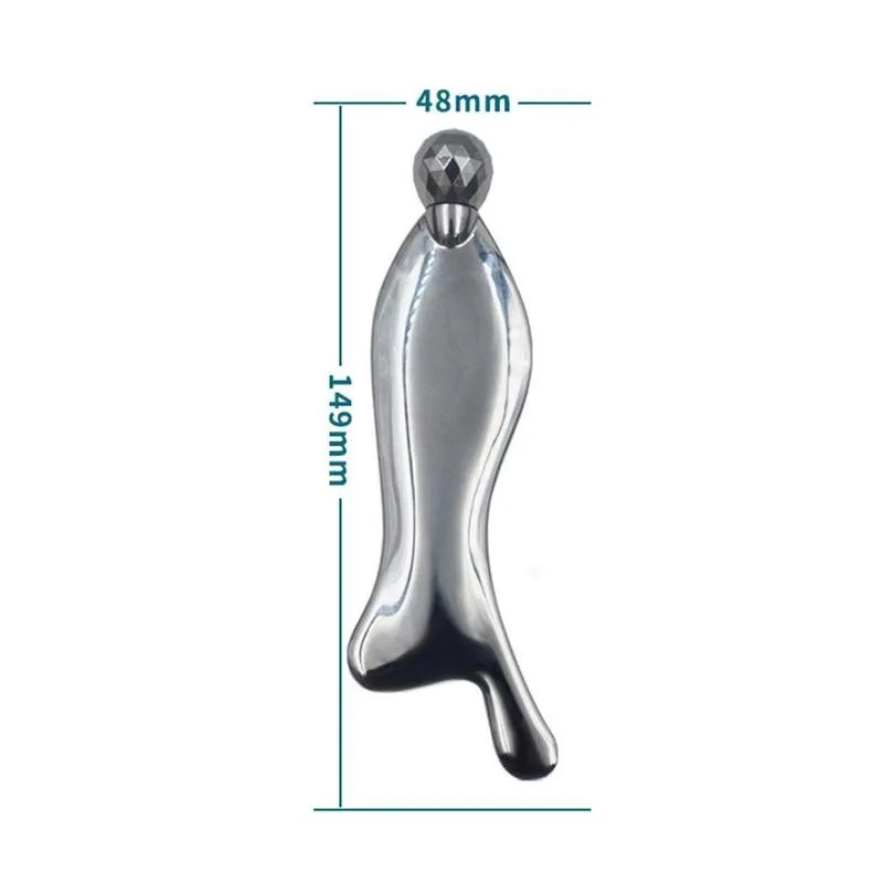 

Scraper Traditional Press Point Hand Massager Metal Skin Scraping Tool Relief Pain Massage Care Health T6C4
