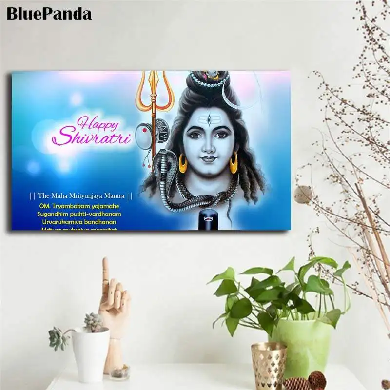 Индийская религия Шива плакат холст живопись принты картина картины настенные