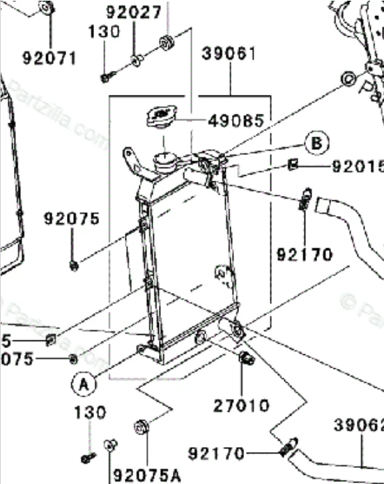 Радиатор для мотоцикла Kawasaki KLR650 KL650 2008 2009 2010 2011 2012 2013 2014 2018 650cc алюминиевый