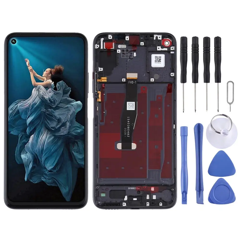 ЖК экран и дигитайзер в сборе с рамкой для Huawei Honor 20 / Nova 5T|Экраны мобильных
