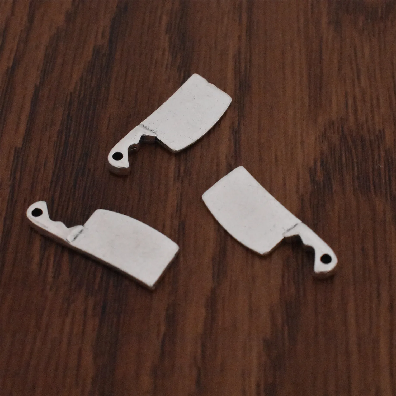 20pcs 23x9mm Antique Silver Plated Kitchen Knife Charm Pendant DIY Handmade Necklace Keychain Jewelry Accessories - купить по