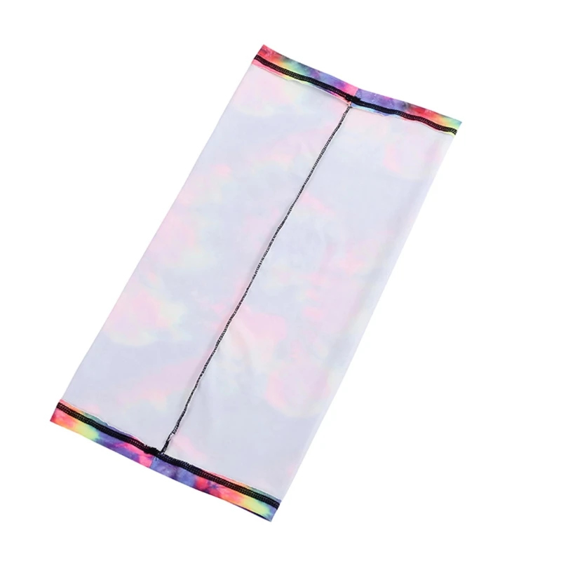 

Unisex Ice Silk Neck Gaiter Scarf UPF50 Sunscreen Hiking Camo Earloop Face Mask D08E