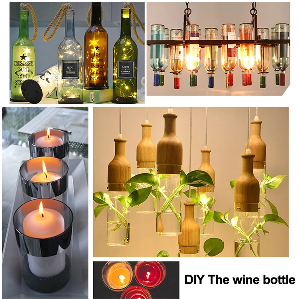 Резак для стеклянных бутылок резак вина пива виски плитки настольный Cortador набор