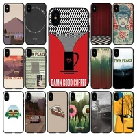 yndfcnb welcome to twin peaks phone case for iphone 13 11 12 pro xs max 8 7 6 6s plus x 5s se 2020 xr cover