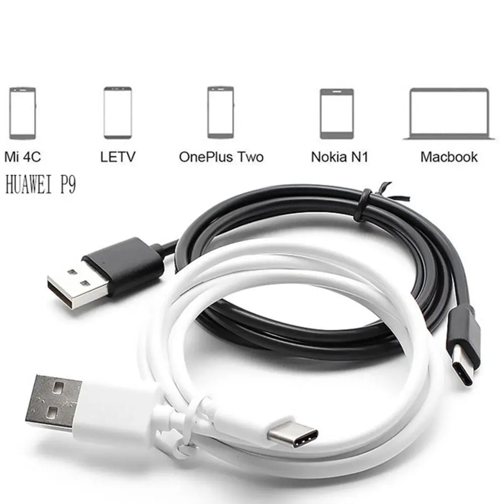 100 шт./лот 25 см 1 м 2 3 USB Type C кабель высокоскоростной для синхронизации данных и