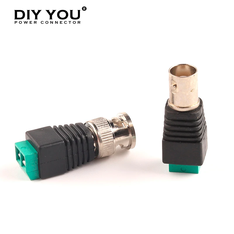 Адаптер BNC постоянного тока с штекером и гнездом разъем источника питания для