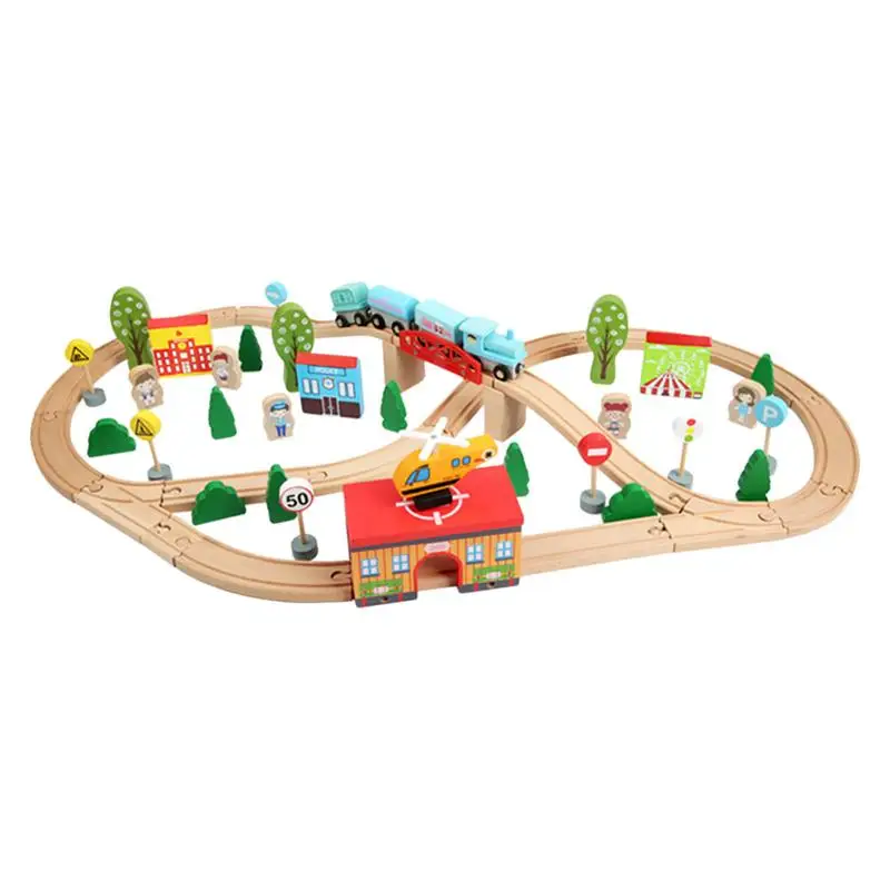 

1 Set Smooth Educational Practical Durable Colorful Train Toy Early Learning Toy for Girls Boys Kids