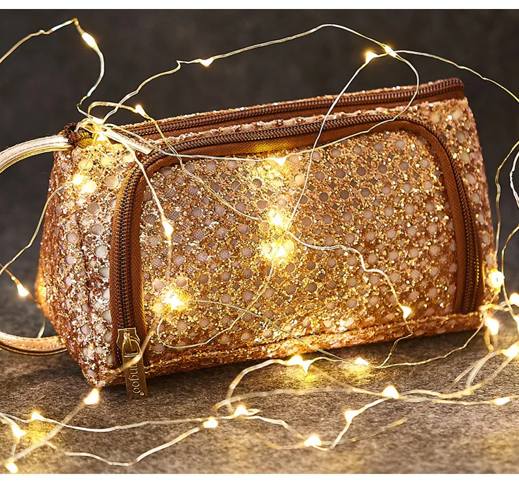 Пенал школьный принадлежности Высокая емкость Bling PU ручка для рисования косметичка коробка для косметики Многофункциональный эскиз художественные канцелярские принадлежности