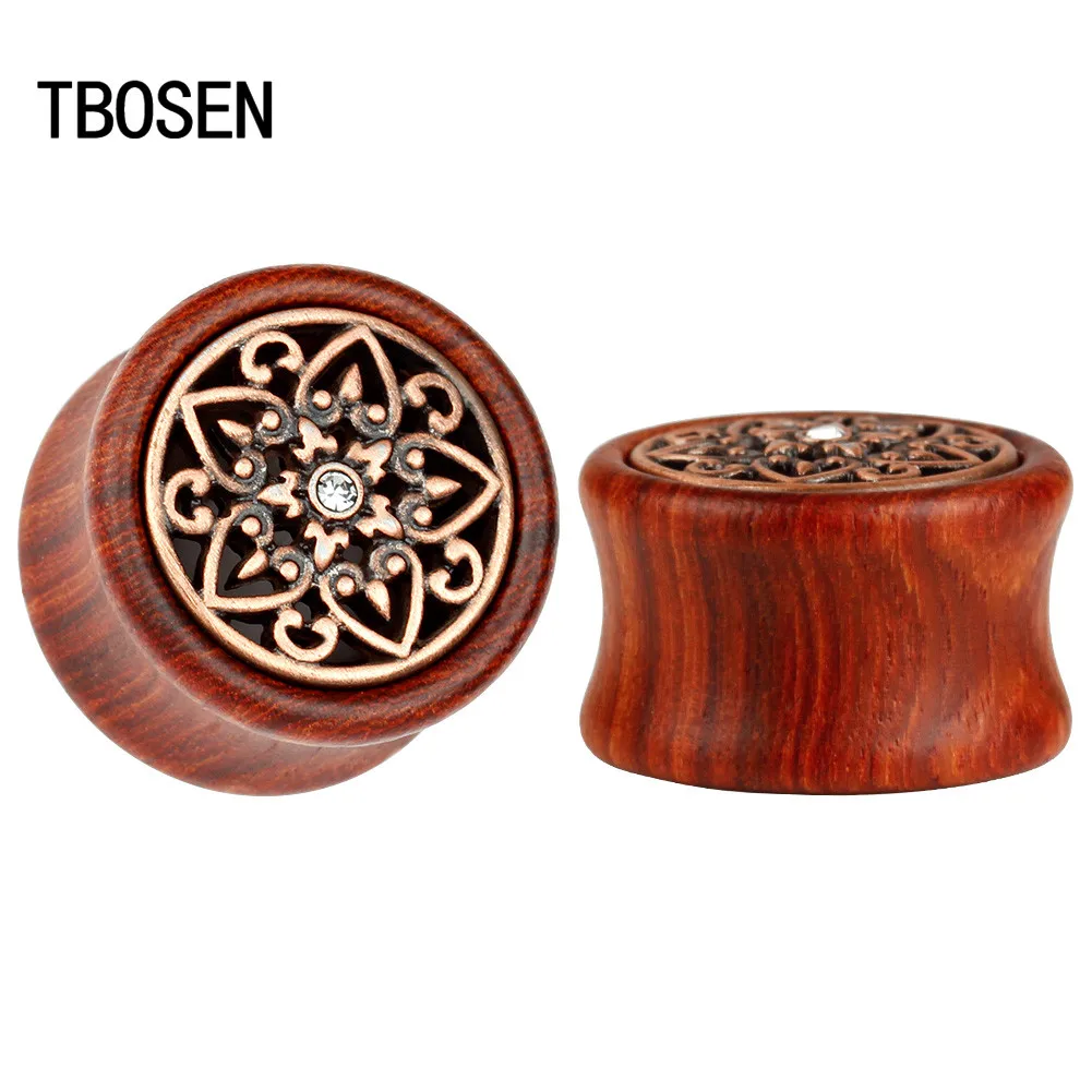 Новое поступление металлические туннели для пирсинга дизайн с кристаллами