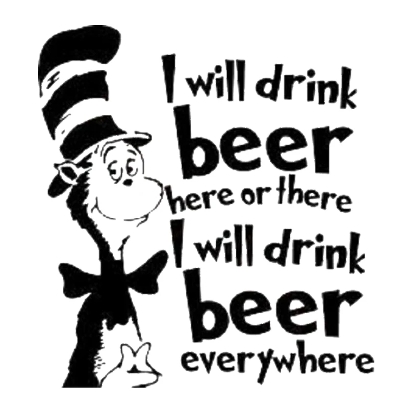 16*14 8 см я буду пить... Виниловая наклейка веселый автомобиль окно бампер Новинка