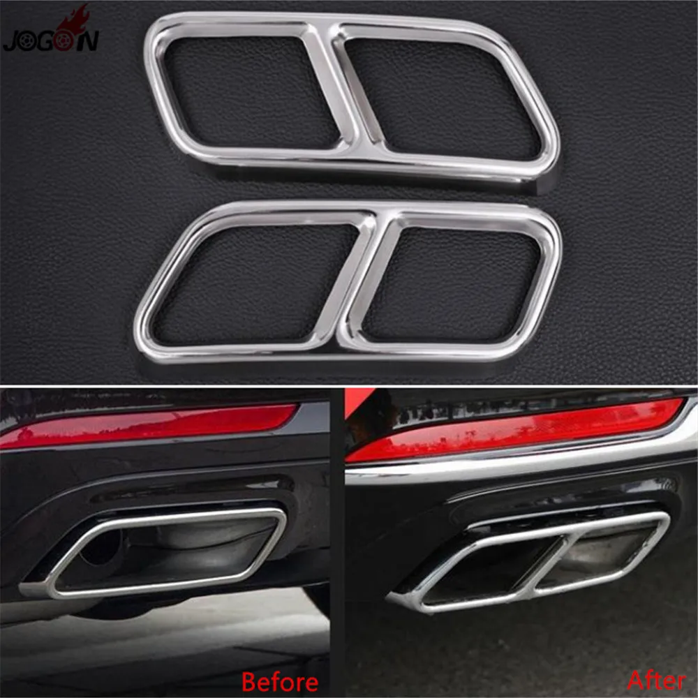 Задний двойной конец выхлопной трубы глушитель наконечник для Mercedes Benz S Class W221