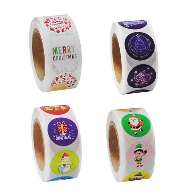 

2022 New 500Pcs Classic Xmas Gift Box Wrap Label Package Sticker Ideal for Small Business