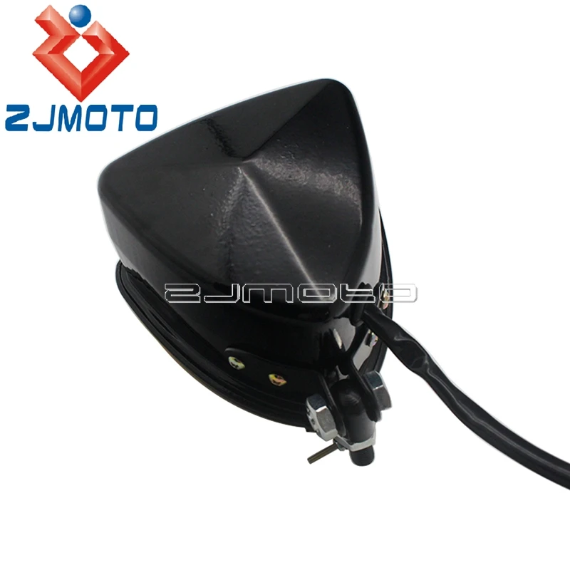 Треугольная фара в стиле ретро для мотоцикла 12 В универсальная Harley Honda Chopper Bobber Cafe