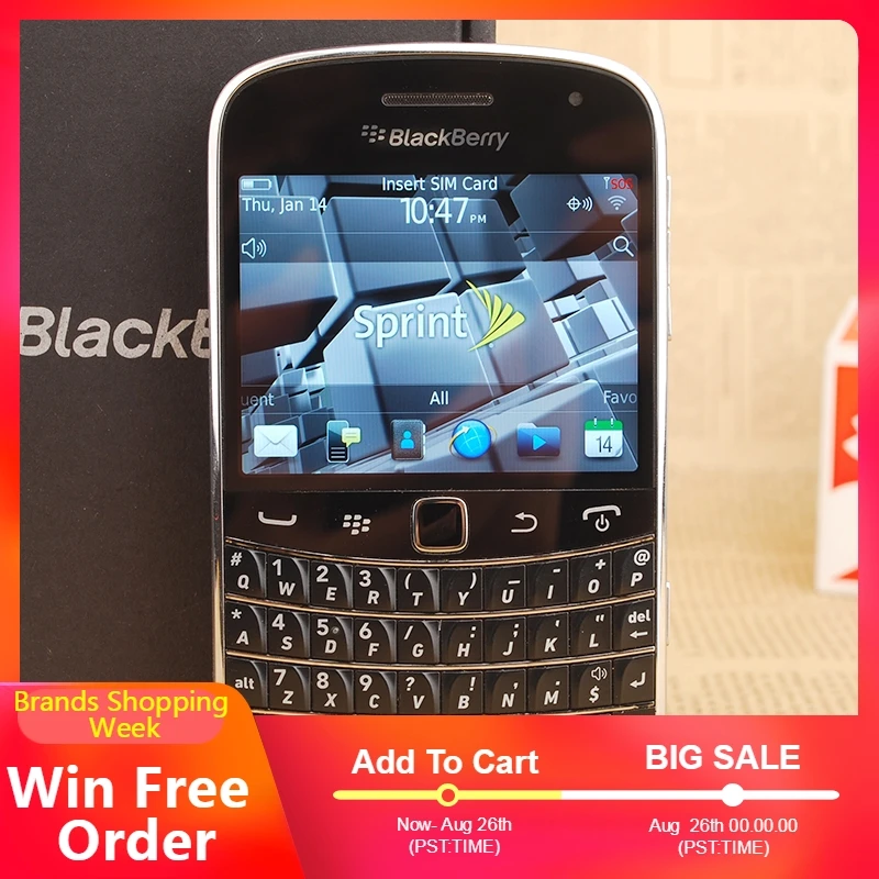 Unlocked BlackBerry 9930 Bold Touch 3G Wifi GPS Phone 5MP Camera 768MB ROM 8GB RAM Free Shipping Cheap | Мобильные телефоны и
