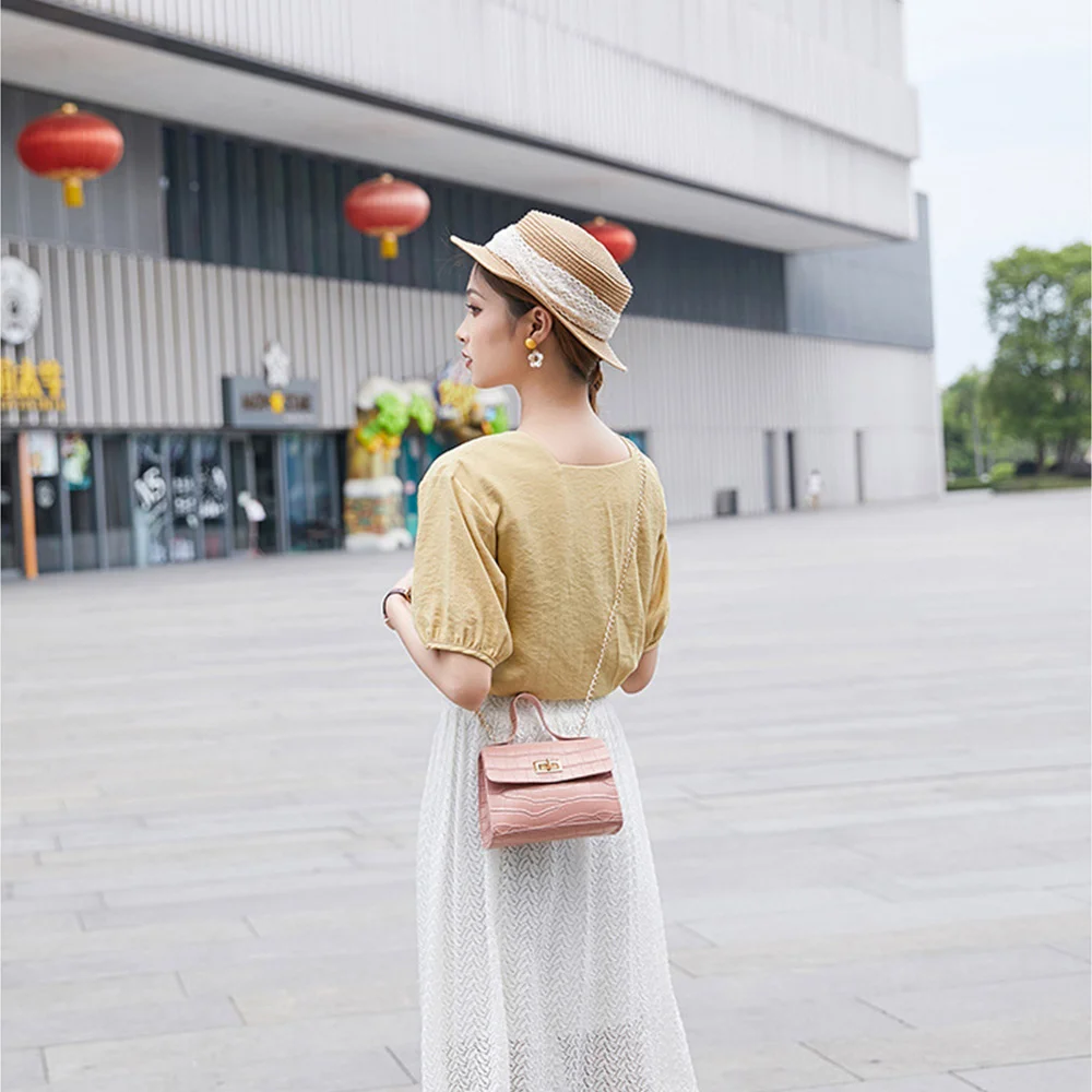 

Ladies British Small Square Bag Women's Designer brand luxury Handbag 2020 High quality PU Leather Chain Phone Shoulder bags