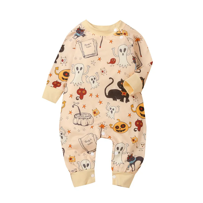 

2020 Winter Style Infant Newborn Baby Romper Long Sleeve O Neck Print Christmas Style Cute Jumpsuits Babys Clothes Outfits 0-24M