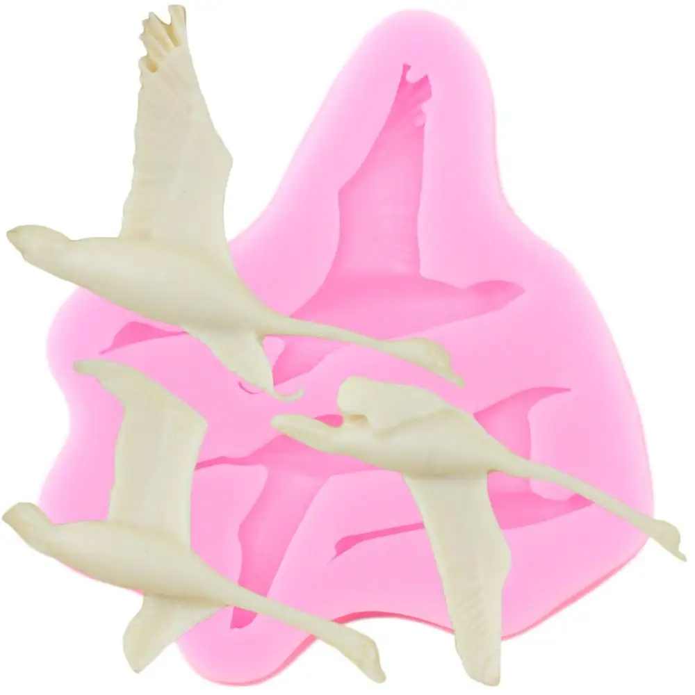 Силиконовые 3D формы в виде птиц Чайка помадка детские инструменты для украшения