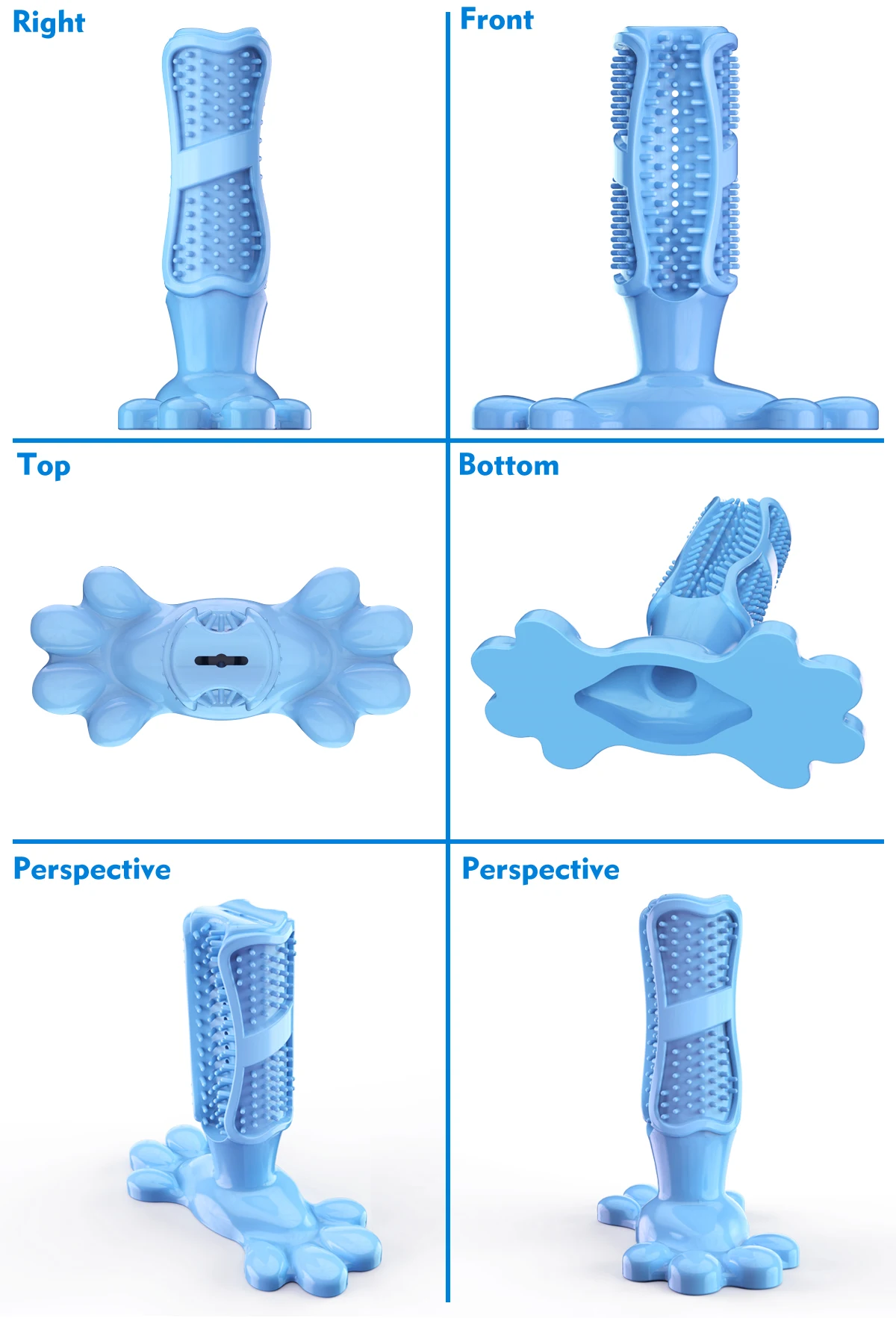 

Pet Dog Toothbrush Toy Resistant Bite Molar Chew Toy Dental Teeth Cleaning Safe Non-Toxic Durable for Pets