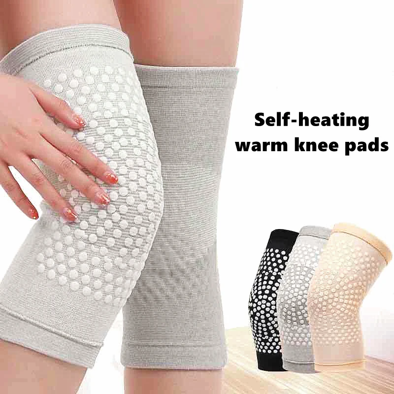 

1Pair Self Heating Support Knee Pads Brace Warm for Injury Recovery and Arthritis Joint Pain Relief Belt Foot Protect Massage