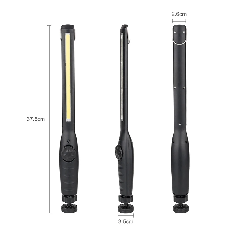 2 Pcs Workshop Torch Car Flashlight USB COB Hook Recharge LED Work Light Hanging Lamp Repair Camping Lights Hot Sale | Лампы и