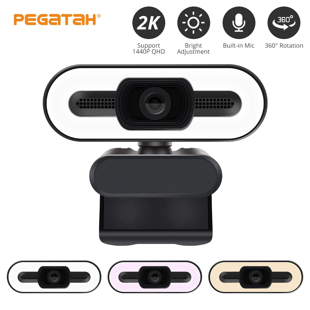 Веб-камера с автофокусом 1080p USB 2K микрофоном | Компьютеры и офис