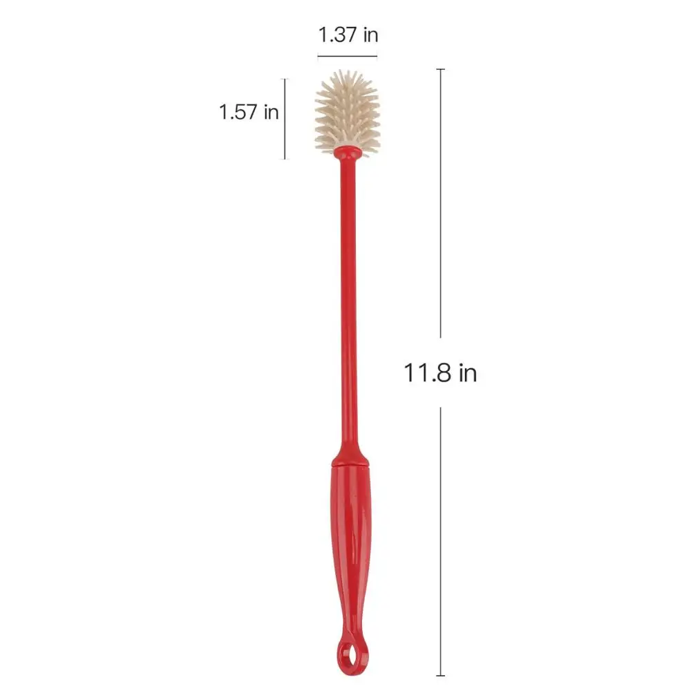 

Cleanhome Silicone Baby Bottle Brush Bottle Cleaner Brush For Narrow Neck Bottle Sport Bottle Cleaning Small Red