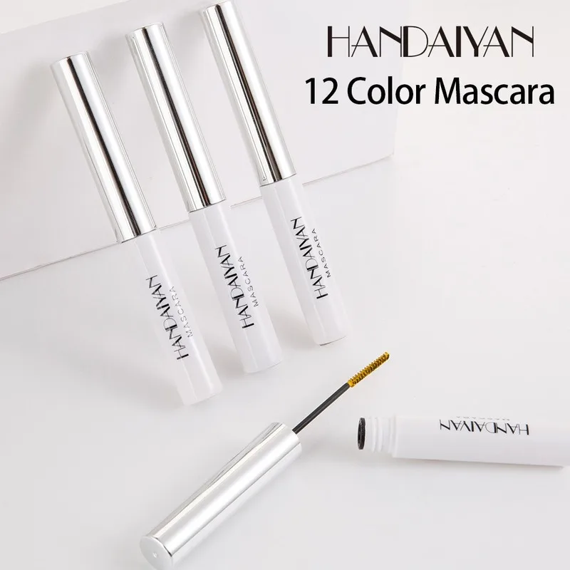

Professional Makeup Color Mascara Waterproof Fast Dry Eyelashes Curling Lengthening Makeup Eye Lashes color Mascara