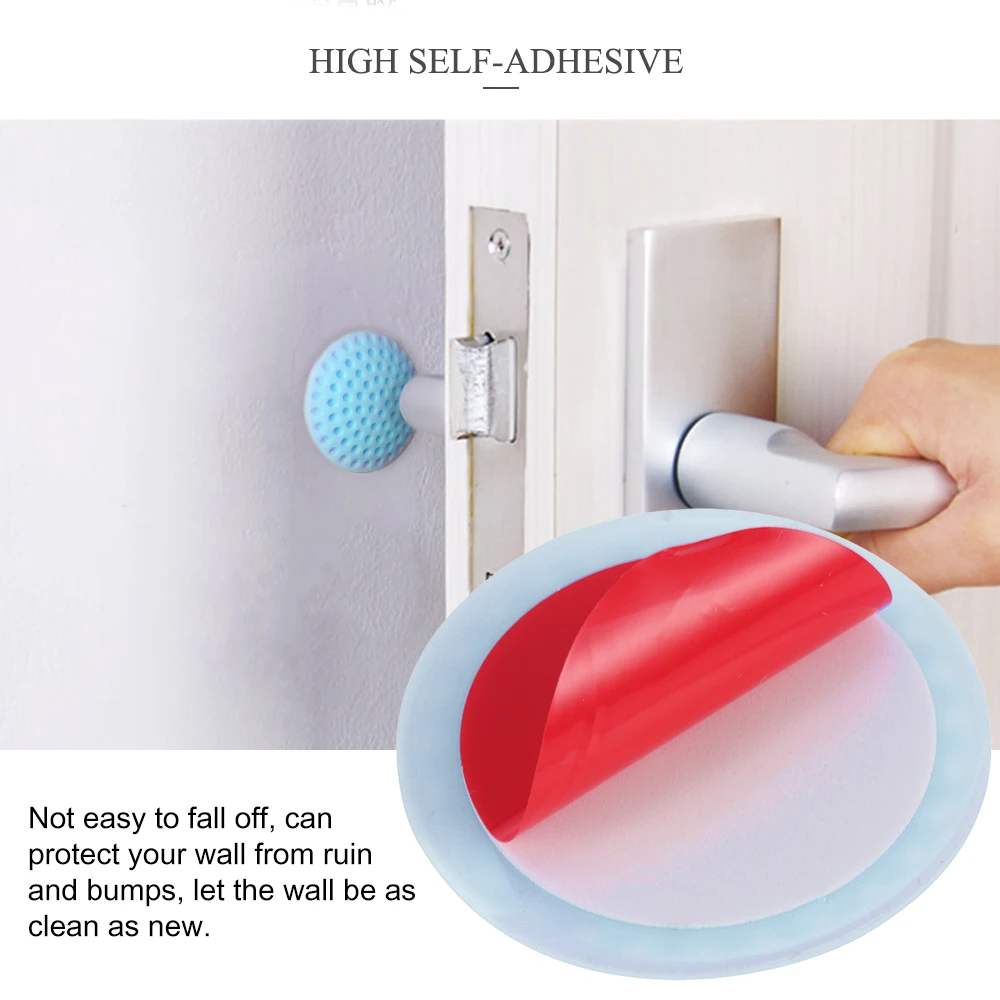 Настенные протекторы дверная ручка 1 шт. силиконовые самоклеящиеся бамперы