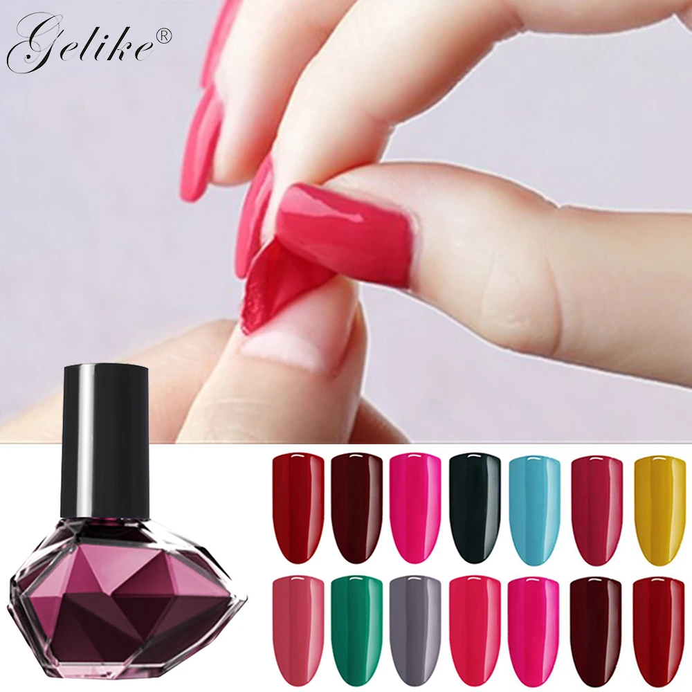 Like 12 цветов лак для ногтей Отшелушивающий Блестящий цветной водяной стойкий
