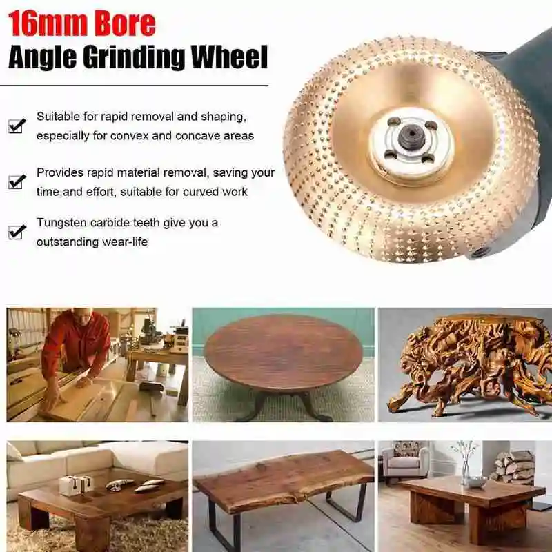 

Wood Grinding Wheel Rotary Disc Sanding Wood Carving Plastic Tool Metal Wood For Angle Grinder Disc Tool Abrasive Abrasive L4A9