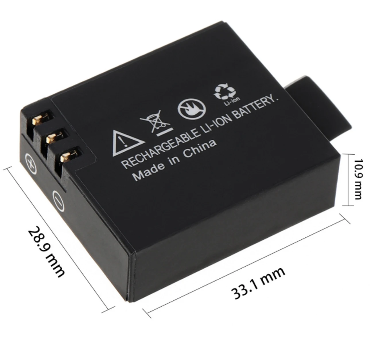 Аккумулятор и двойное зарядное устройство USB для Eken H9 H9r H8 H8r H8PRO H3 H3r GIT-LB101 Sports Ultra HD