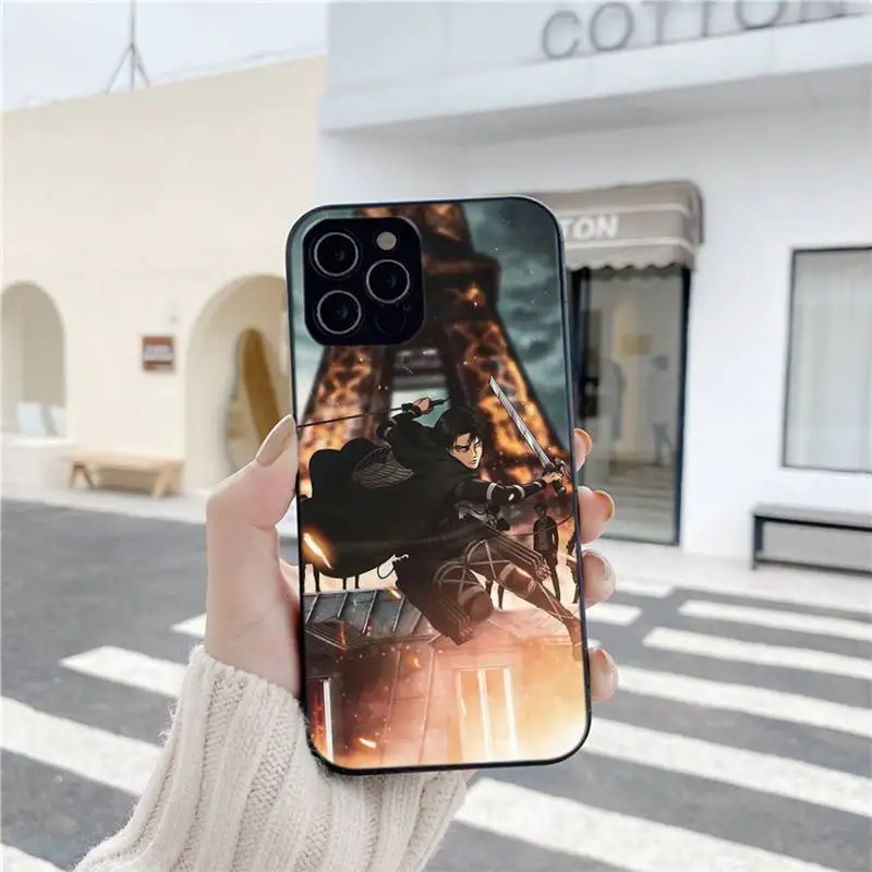 

Attack On Titan Japan Anime Soft Cover Phone Case For Iphone 6 6s 7 8 Plus XR X XS XSmax 11 12 Pro Mini Max